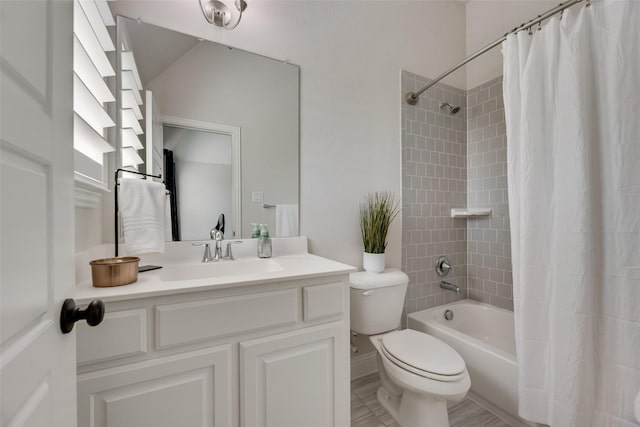 3101 Twin Eagles Dr, Celina, TX 75009 - full bath with toilet, shower / bathtub combination with curtain, and vanity