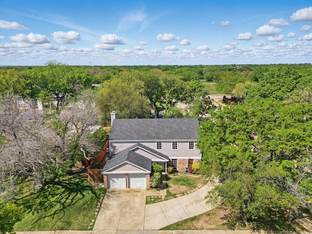 1951 Pin Oak Dr, Flower Mound, TX 75028 - view of subject property with a forest