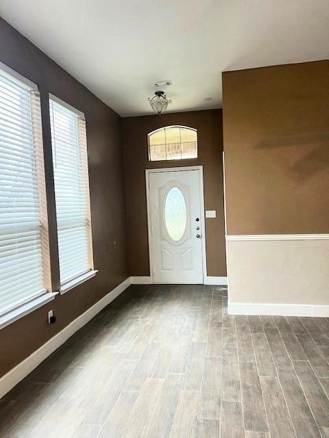 518 Lonestar Park Ln, Ponder, TX 76259 - foyer with plenty of natural light and wood finished floors