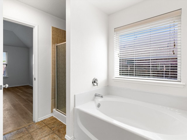 6813 Falconer Way, Fort Worth, TX 76179 - full bath featuring a shower stall and a bath