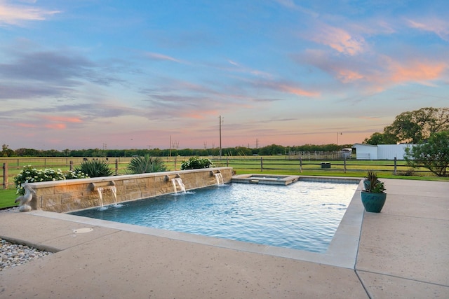 7030 Johnson Rd, Granbury, TX 76049 - view of swimming pool featuring a patio and a pool with connected hot tub