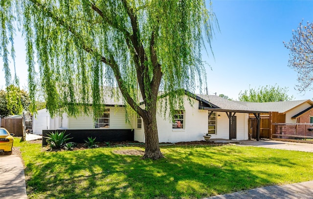 4343 Birch Dr, Mesquite, TX 75150 - ranch-style home featuring brick siding, driveway, and an attached garage