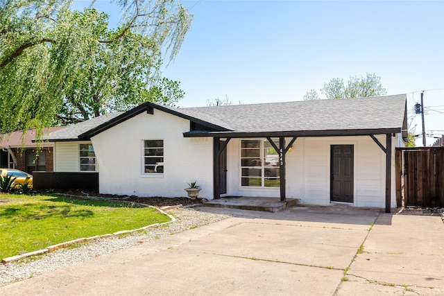 4343 Birch Dr, Mesquite, TX 75150 - ranch-style home with roof with shingles and brick siding