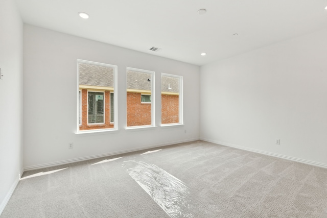 15702 Millwood Trl, Frisco, TX 75033 - carpeted empty room featuring recessed lighting, visible vents, and baseboards