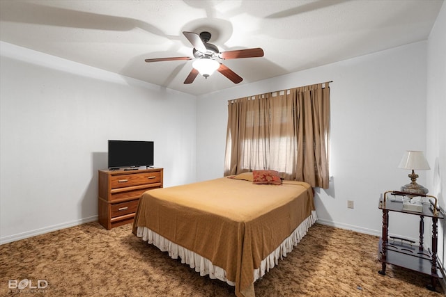 6307 Bocage Dr, Shreveport, LA 71119 - carpeted bedroom with baseboards and ceiling fan