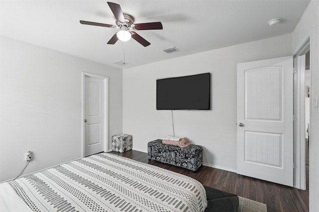 5540 Mcclelland St, Forney, TX 75126 - bedroom featuring wood finished floors, ceiling fan, and baseboards