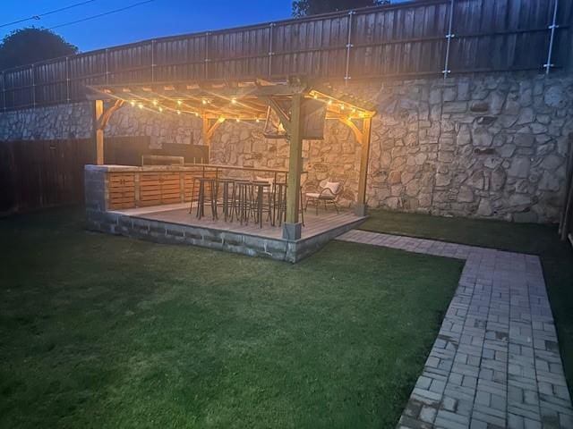 5540 Mcclelland St, Forney, TX 75126 - view of yard with a pergola