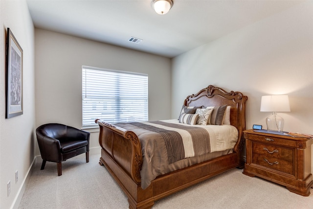 2313 Sandlin Dr, Fort Worth, TX 76008 - bedroom with light carpet, baseboards, and visible vents
