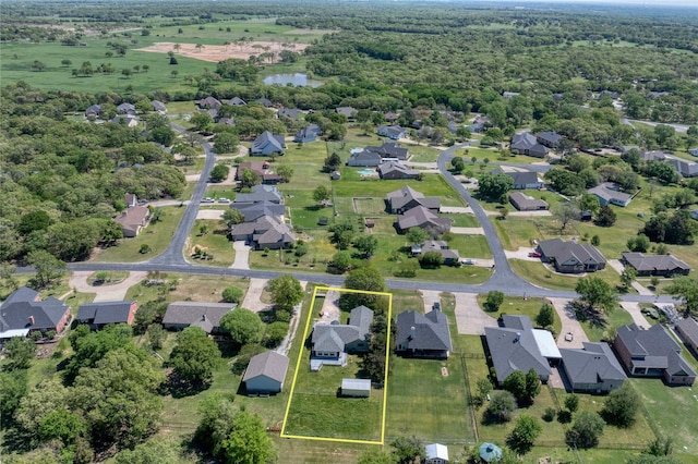 bird's eye view featuring a residential view