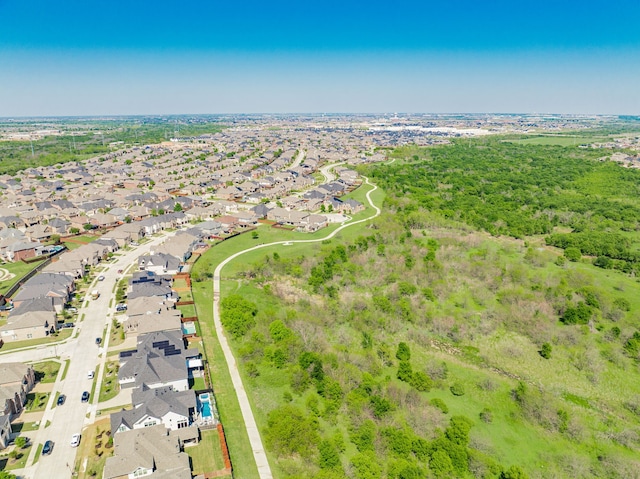 aerial view featuring a residential view