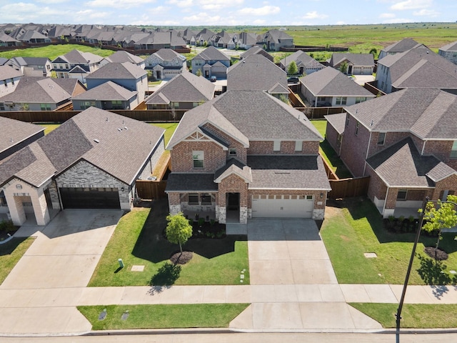 drone / aerial view featuring a residential view