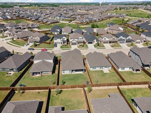 drone / aerial view with a residential view
