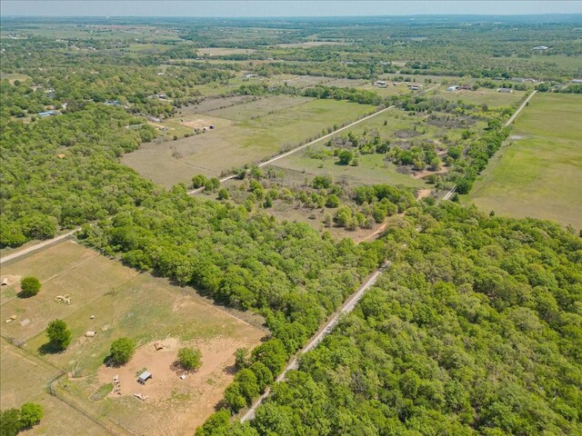 275 Salesville Rd, Mineral Wells, TX 76067 - birds eye view of property with a rural view and a forest view