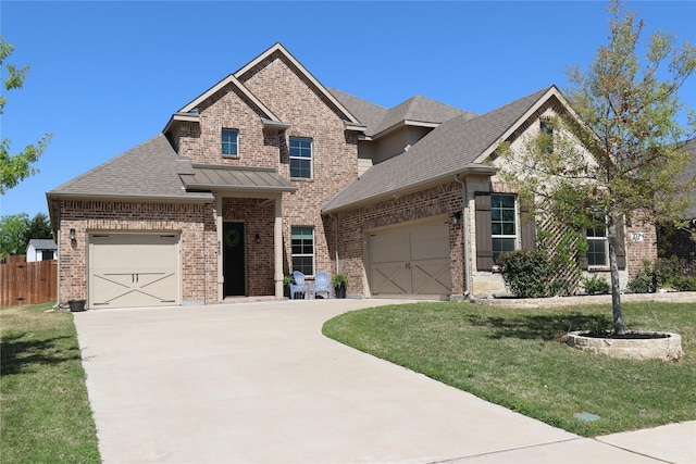 645 Summer Grove Dr, Midlothian, TX 76065 - view of front of property featuring brick siding, an attached garage, driveway, and roof with shingles