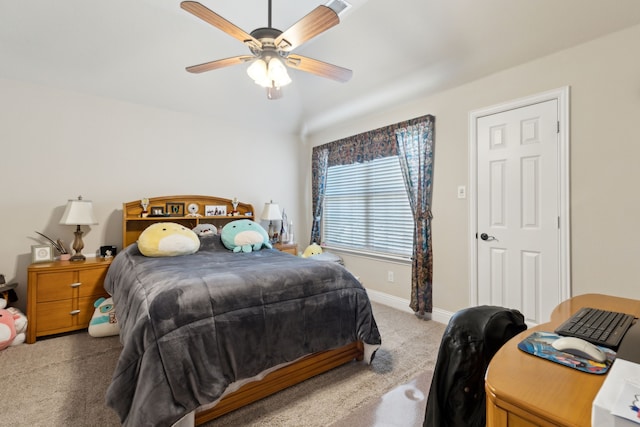 703 Sierra Ave, Mansfield, TX 76063 - carpeted bedroom featuring ceiling fan and baseboards