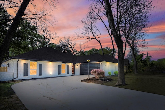 446 Silver Creek Dr, Duncanville, TX 75137 - ranch-style house featuring driveway, brick siding, and a garage