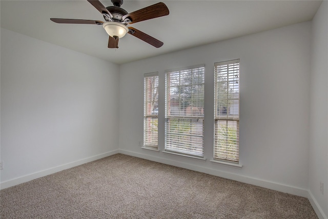2023 Lake Trail Dr, Heartland, TX 75126 - carpeted empty room featuring baseboards and a ceiling fan