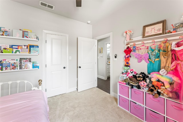 7423 Morning Glory Rd, Abilene, TX 79602 - bedroom featuring carpet, a ceiling fan, and baseboards