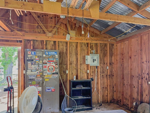 281 Seminole Dr, Gordonville, TX 76245 - miscellaneous room with wooden walls