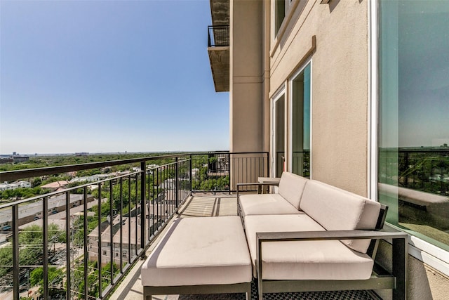 4611 Travis St Unit 1408B, Dallas, TX 75205 - balcony with an outdoor living space