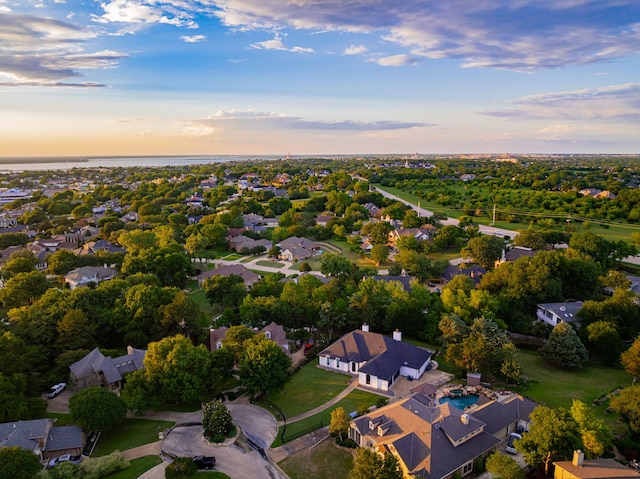 5 Cypress Ct, Heath, TX 75032 - aerial view at dusk of a residential view