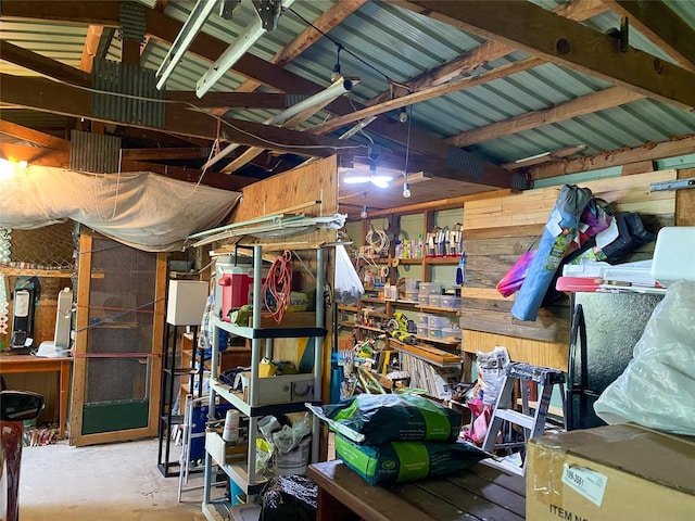 view of storage room