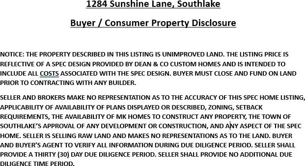 1284 Sunshine Ln, Southlake, TX 76092 - a document