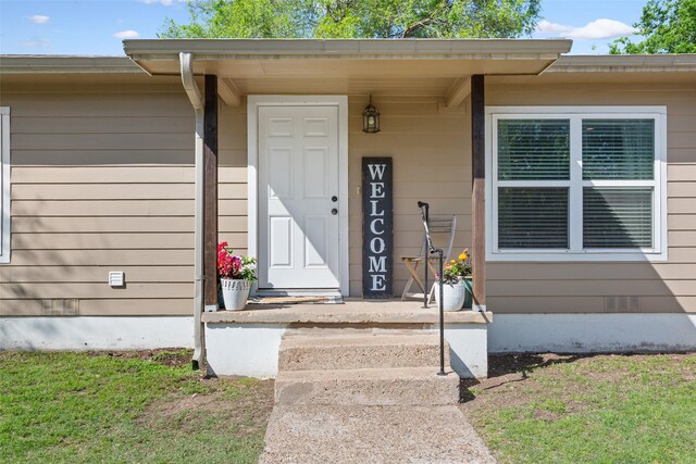 view of entrance to property