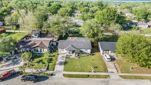 aerial view featuring a residential view