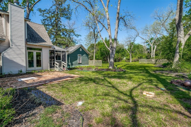 401 Pacific Ave, Terrell, TX 75160 - view of yard with a sunroom