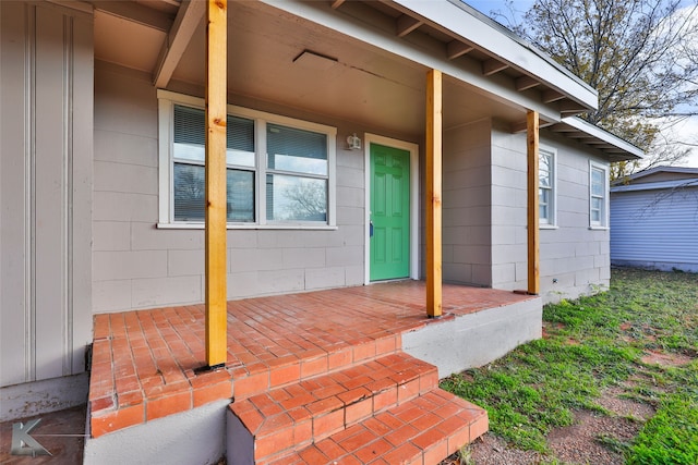 4158 Russell Ave, Abilene, TX 79605 - entrance to property featuring concrete block siding