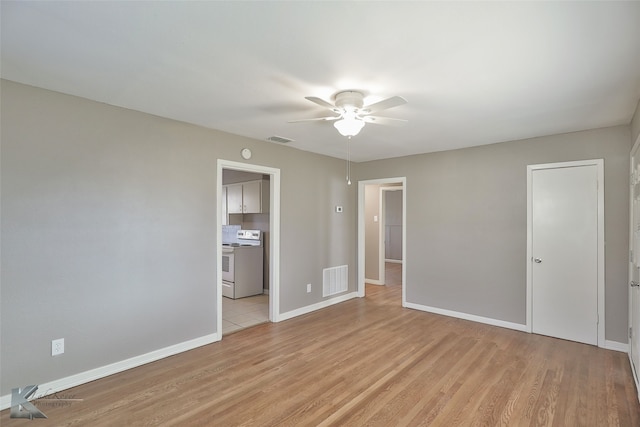 4158 Russell Ave, Abilene, TX 79605 - unfurnished bedroom featuring visible vents, baseboards, and light wood-style flooring