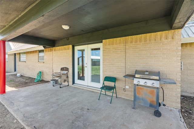 9518 County Road 913, Godley, TX 76044 - view of patio featuring french doors and a grill