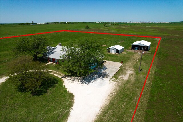 9518 County Road 913, Godley, TX 76044 - birds eye view of property with a rural view
