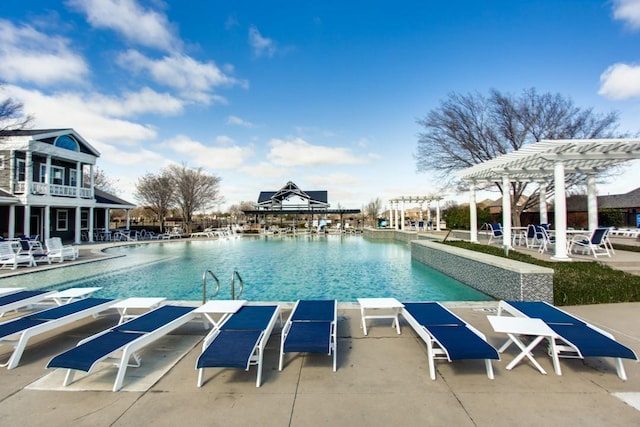 2612 Katie Trl, Melissa, TX 75454 - community pool with a pergola and a patio area