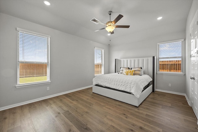 3506 Riley St, Fate, TX 75087 - bedroom featuring baseboards, wood finished floors, and recessed lighting