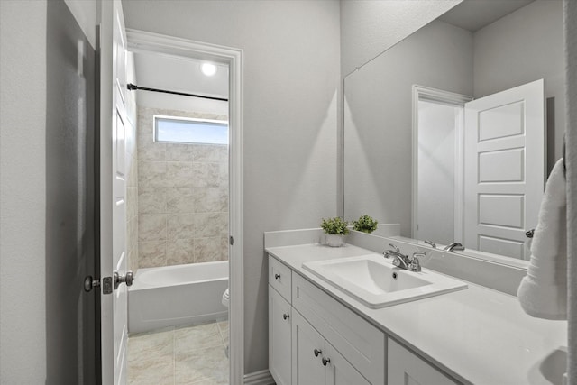 3506 Riley St, Fate, TX 75087 - full bath with toilet, vanity, and tub / shower combination