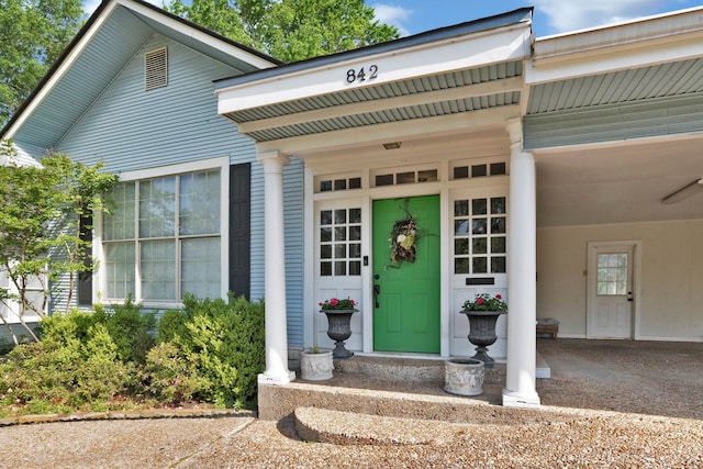 view of property entrance