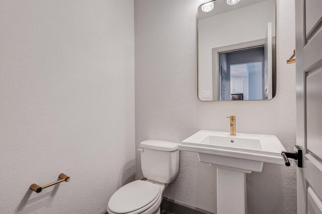14229 Walsh Ave, Fort Worth, TX 76008 - half bathroom with toilet and a textured wall