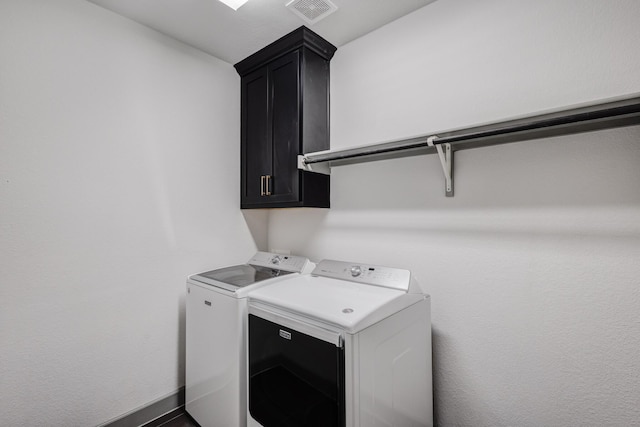 14229 Walsh Ave, Fort Worth, TX 76008 - washroom featuring washer and clothes dryer and cabinet space