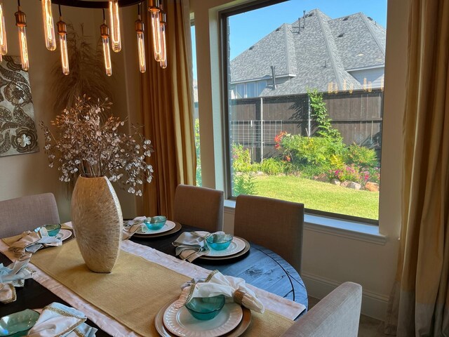 2018 Barley Place Dr, Allen, TX 75013 - dining space with baseboards
