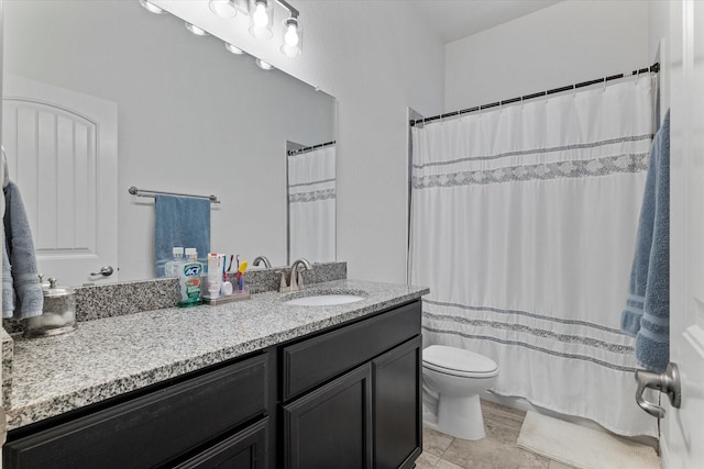 525 Northwood Dr, Oak Point, TX 75068 - full bathroom featuring vanity, toilet, and curtained shower