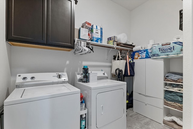 525 Northwood Dr, Oak Point, TX 75068 - laundry area featuring washer and dryer and cabinet space