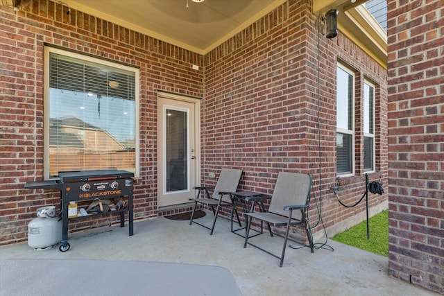 525 Northwood Dr, Oak Point, TX 75068 - view of patio with ceiling fan