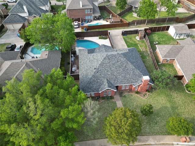 511 Windsor Way, Rockwall, TX 75087 - aerial perspective of suburban area with a pool area