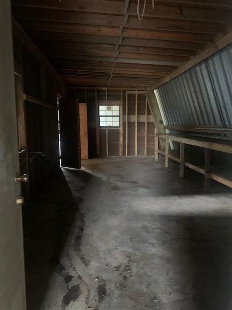 miscellaneous room with concrete flooring