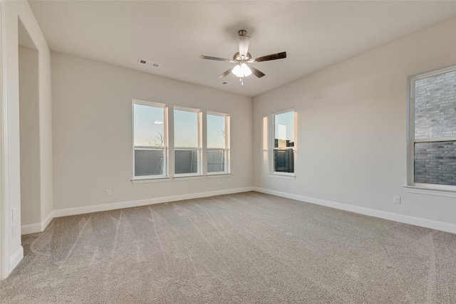 6926 Prairieside Trl, Prairie Ridge, TX 76084 - carpeted spare room with a ceiling fan and baseboards
