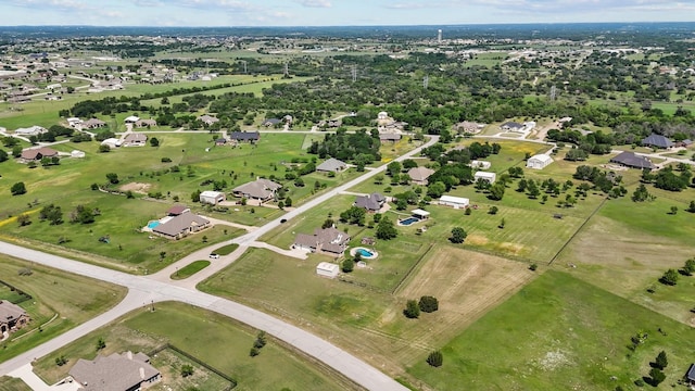 aerial view featuring a residential view