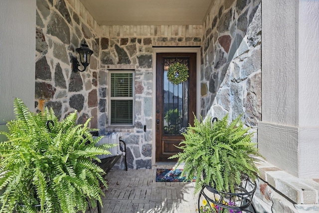 1057 Canterbury Ln, Forney, TX 75126 - property entrance with stone siding
