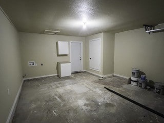 basement with baseboards